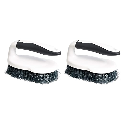 Amazon Basics All Purpose Rectangular Scrub Brush, Hard Bristle, Stiff Bristles by AmazonBasics