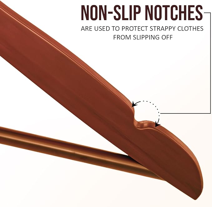 Utopia Home Premium Wooden Hangers 20 Pack - Image 7