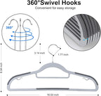 Coat Hangers, Space-Saving, Super Non-Slip, 11lb Weight Capacity - Image 2