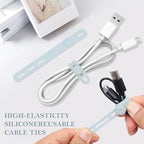 Donruby 30Pcs Silicone Cable Ties - Image 3