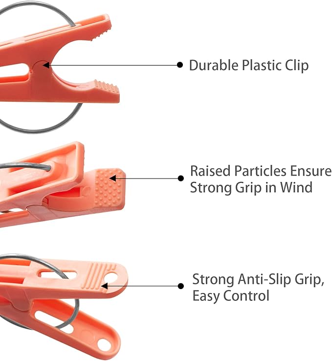 Plastic Clothes Pins Heavy Duty Outdoor, Colored Clothes Pins - Image 4