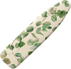 Green Leaves Easy Installation 15x54 Ironing Board Cover and Pad and Elastic by Hinthetall