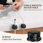 AhaStyle Spring Cable Organizer 6 Pack Cord Cable Holders Clips Strong Adhesive - Image 4