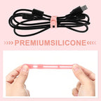 42 Pcs Silicone Cable Ties Reusable Cord Organizer Adjustable Data Cable Wraps - Image 3