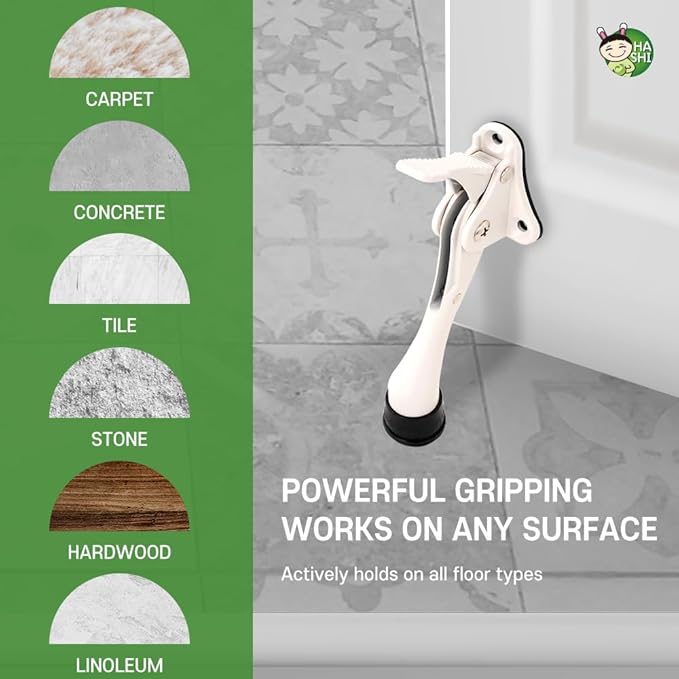 One Touch Kickdown Door Stopper, Door Holder, Heavy Duty Door Stops, Bottom of - Image 4