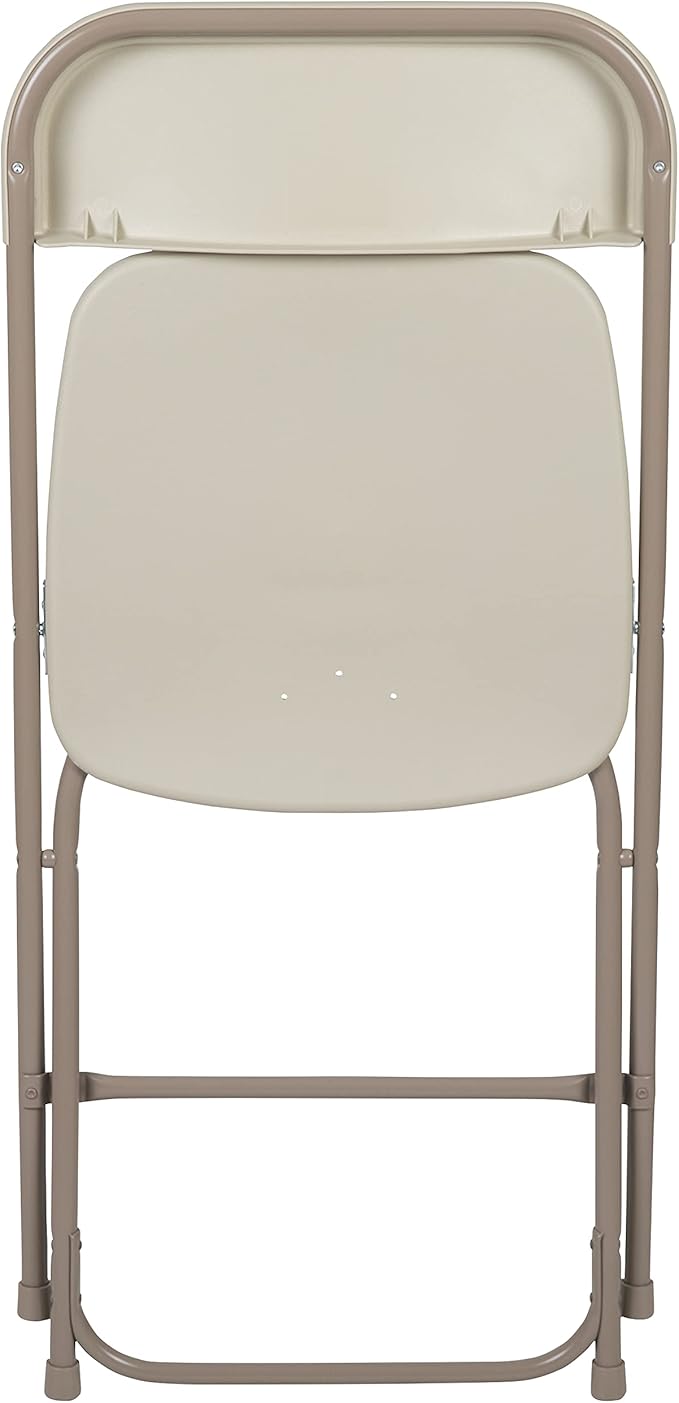 Flash Furniture Hercules Series Plastic Folding Chair - Beige - 4 Pack 650LB Weight Capacity Comfortable Event Chair-Lightweight Folding Chair - Image 12