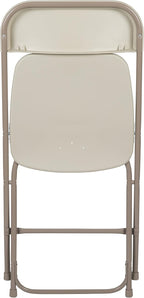 Flash Furniture Hercules Series Plastic Folding Chair - Beige - 4 Pack 650LB Weight Capacity Comfortable Event Chair-Lightweight Folding Chair - Image 12