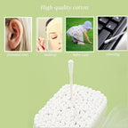 1000 Count Mini Cotton Swabs, Spiral/Round Cotton Swab - Image 4