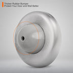 Convex Wall Door Bumper Stop Brushed Satin Nickel – 2-1/2” Outside Diameter - Image 2