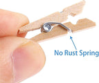 DIYASY 120 Pcs Mini Wood Clothespins, 1 Inch Small Craft Wooden Clips - Image 4