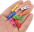 HAHIYO Colorful Wooden Clothes Pins Clothespins Mini Do NOT Fall Apart 1 inches by HAHIYO