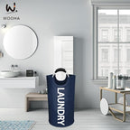WOOHA 95L Large laundry basket, Collapsible laundry hamper, Tall Clothes - Image 9
