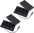2Pcs 8 Slots AA Battery Holder Case Box 8 x 12V Battery Storage Box Battery by AITIAO