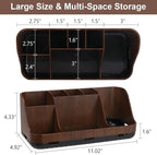 Wood Toothbrush Holders for Bathrooms Countertop Organizer - Image 6