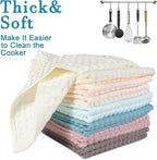 12 Pcs 13" x 13" Waffle Weave Kitchen Dish Cloths Set, 100% Cotton Super - Image 5
