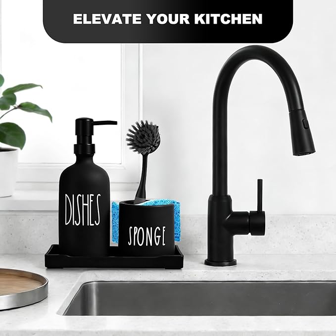 Dish Soap Dispenser for Kitchen, Glass Dish Soap Dispenser - Image 7