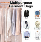 BEISHIDA 60PCS 35.5 Inch Plastic Garment Bag-Plastic Clear Dry Cleaner Laundry - Image 4