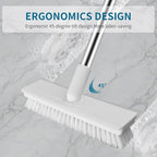Floor Scrub Brush with Long Handle, 2 in 1 Scrape Brush Stiff Bristle Floor - Image 6