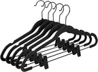 MIZGI Premium All Black Velvet Pants Hangers by MIZGI