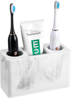 Luxspire Toothbrush Holder, 3 Slots Electric Toothbrush and Toothpaste Holder by Luxspire