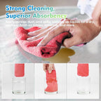 HOMEXCEL Red Microfiber Cleaning Cloth 12 Pack, 12.5 x 12.5 inch Microfiber - Image 3