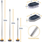 BOOMJOY Tub Cleaner Brush with Long Handle, No Scratch Shower Cleaning Brush - Image 7