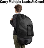Laundry Bag Backpack with Shoulder Straps and Mesh Pocket Laundry Backpack - Image 8
