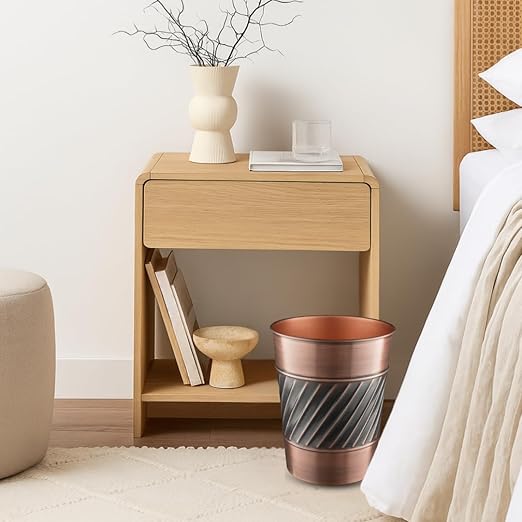 Monarch Abode Metal Bathroom Trash Can – Waste Basket - Image 7