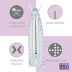 Full Size Ironing Board Made in USA – Blue Stripe by Seymour Home Products 4 - Image 4