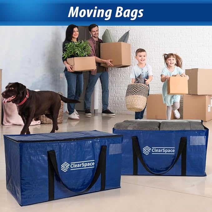 ClearSpace Heavy Duty Moving Bags or Storage Bag – Large Moving Boxes - Image 3