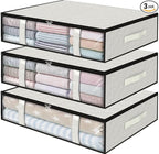 StorageRight Under Bed Storage Bins, Breathable Organizer by StorageRight
