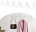 Coat Rack Wall Mount, Creative Wave Wall Hooks 20KG Capacity, Easy Installation by Bumtosc