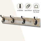 Coat Rack Wall Mounted, Entryway Wall Coat Rack - Image 2