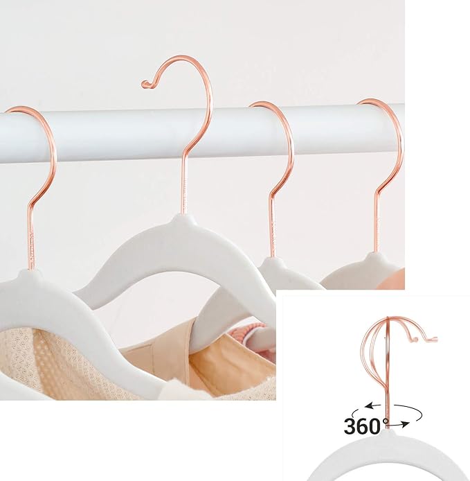 SONGMICS Slim Velvet Hangers, Non-Slip Clothes Hangers - Image 4