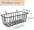 3 Pack Wire Baskets, Wall Grid Panel Hanging Wire Basket, Wall Storage and - Image 2