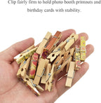 HAHIYO Colorful Painted Wooden Clothes Pins Clothespins Small Aviod Fall Apart - Image 5