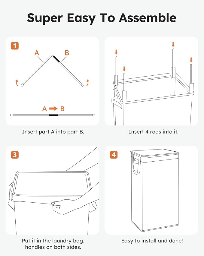 SOLEDI Slim Laundry Hamper - Image 9