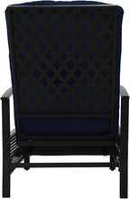 Kozyard Adjustable Outdoor Reclining Lounge Chair, Cushioned Patio Chaise Lounge with Extendable Metal Frame for Sunbathing, Reading & Relaxing – Comfortable Outdoor Recliner(Navy Blue) - Image 8