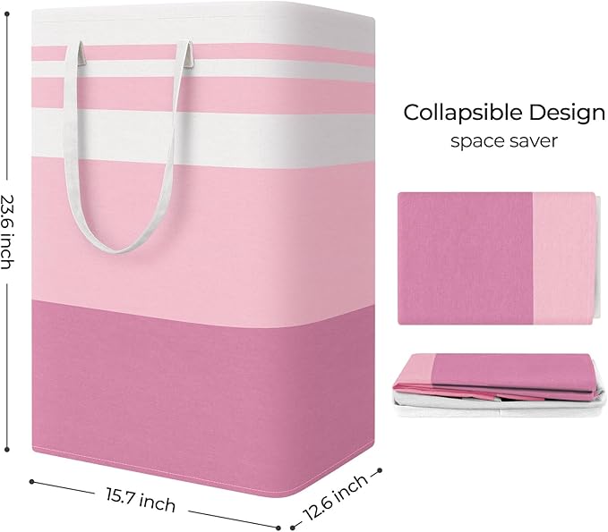 StorageRight Large Collapsible Laundry Basket Hamper - Image 2