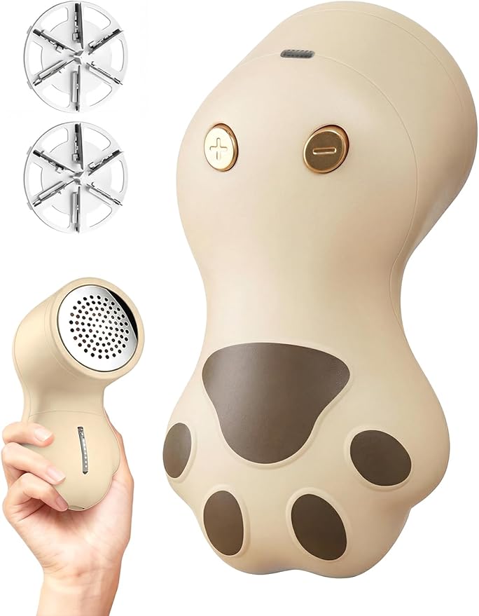 Cute Cat Paw Fabric Shaver, 3-Speed Lint Remover by Unknown