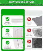 White Stone Drying Mat for Kitchen Counter, Diatomaceous Dish Drying Mat 16x24 - Image 6