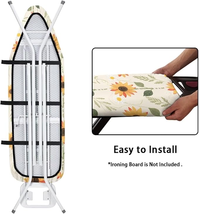 Sunflower Ironing Board Covers Stretchy Iron Board Cover and Pad Replacement - Image 4