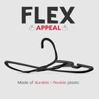 IRIS USA Lightweight Flexible Hangers 50 Pack, Made in USA, Plastic Clothes - Image 6