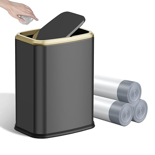 8L/2.1 Gal Small Bathroom Trash Can by KHMMGK