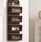 Simple Houseware 4 Clear Window Pocket Over Closet Door Storage Hanging - Image 5