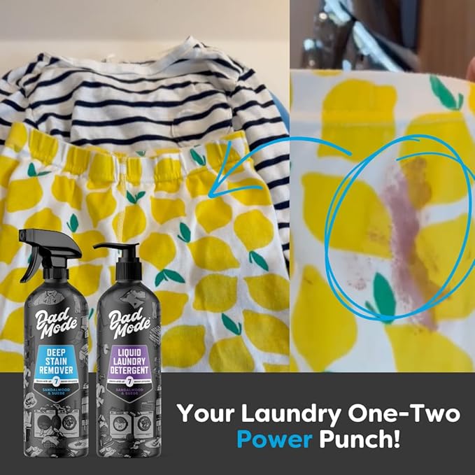DadMode Laundry Stain Remover | 1000 Stain Treatments | 7-Enzyme Deep Cleaner & - Image 2