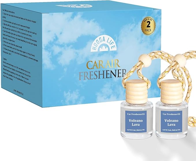 HoogaLife Car Air Freshener Diffuser 2 Pack Hanging Air Freshener Diffuser - Image 6