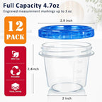 12 Pack 4oz Small Freezer Storage Containers - Image 2