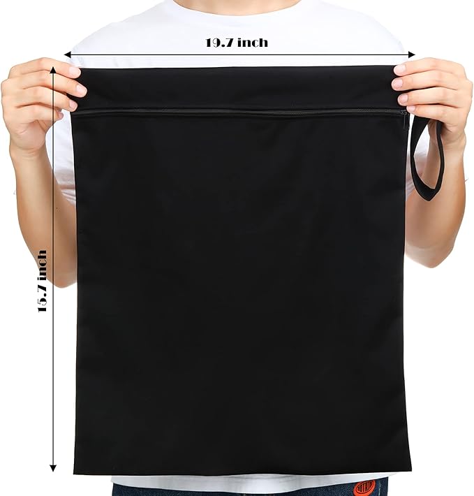 Shappy 2 Pcs Large Travel Laundry Bag Washable Waterproof Wet Dry Large Dirty - Image 2
