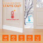 5Pack Door Draft Stopper, Blocks Cold Air, Dust & Light - Image 2